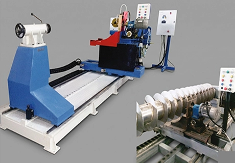 Screw Conveyor Deburring Machine